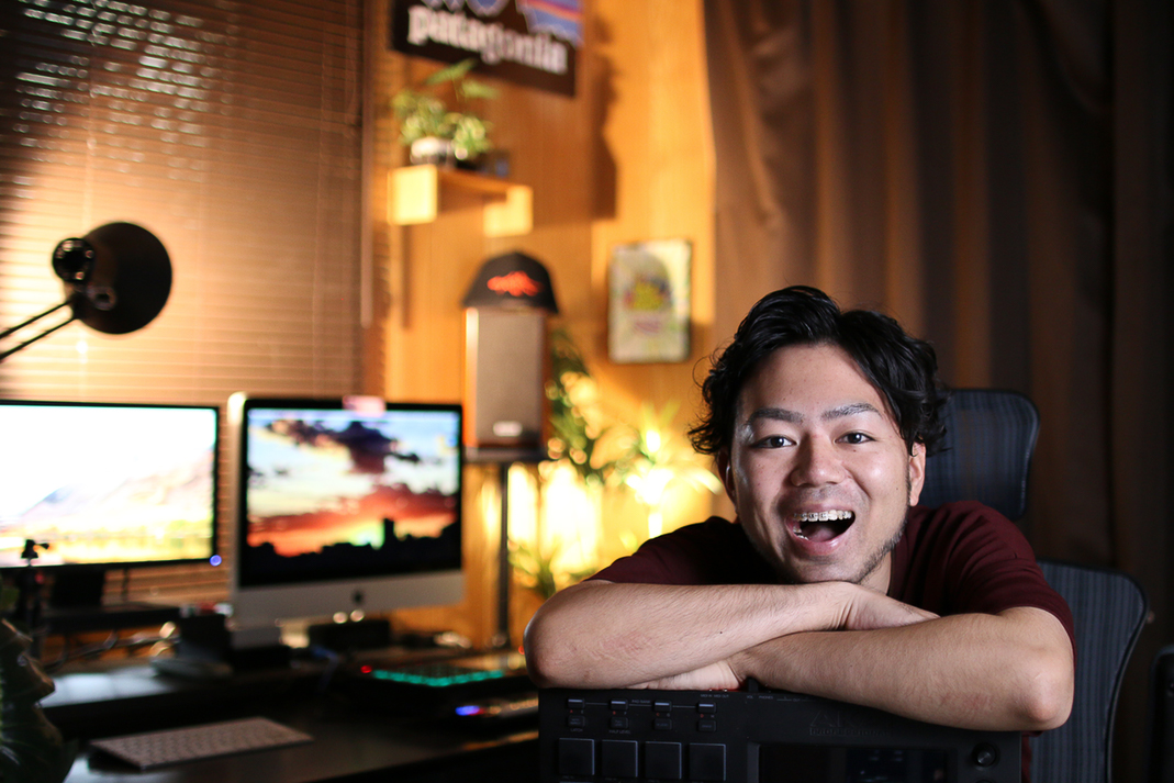 アスファルト城間